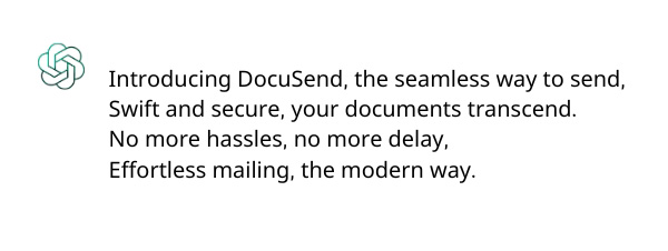 DocuSend in ChatGPT responses